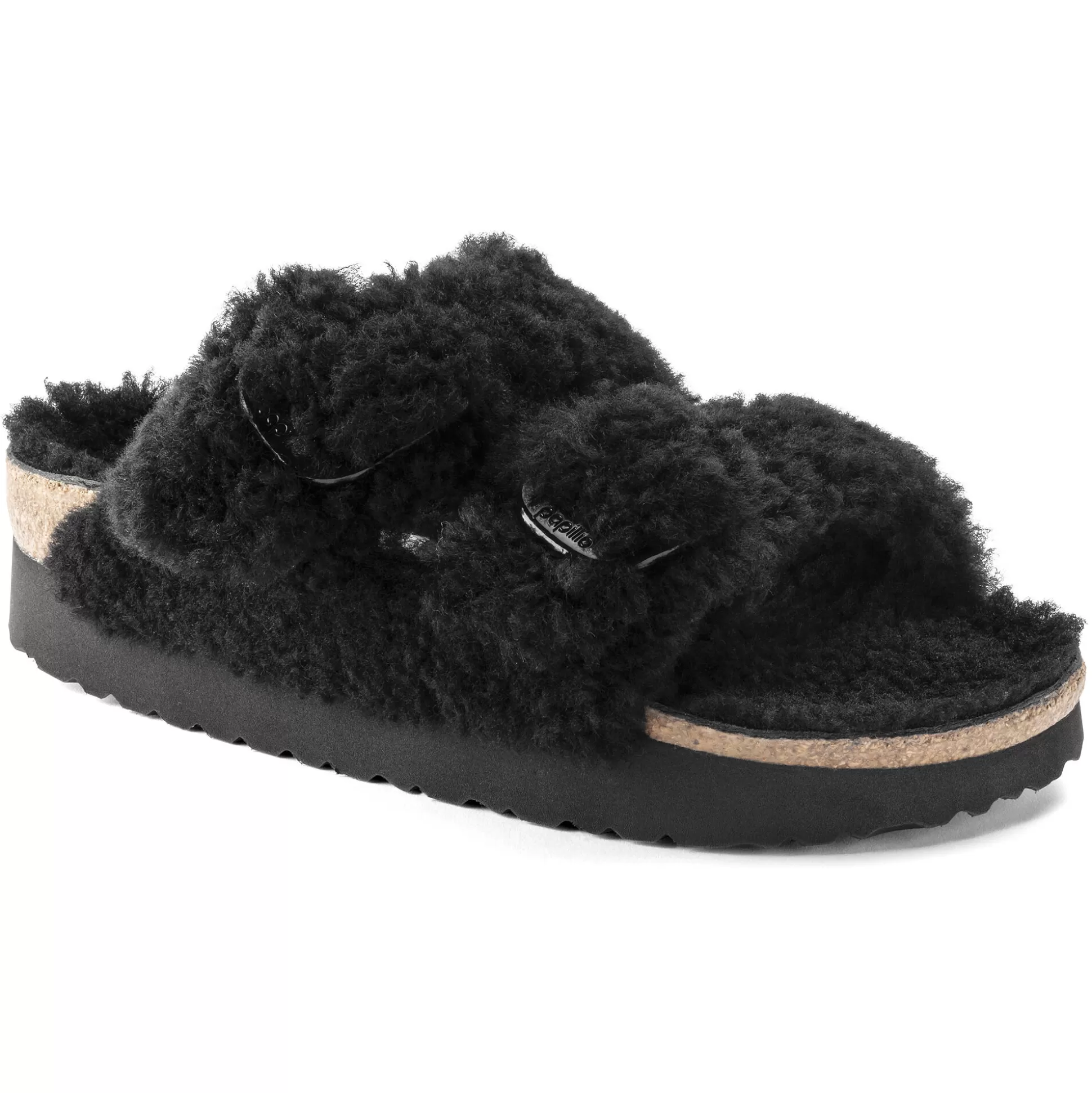 Birkenstock Arizona Big Buckle Lammeskind^Damer Plateau