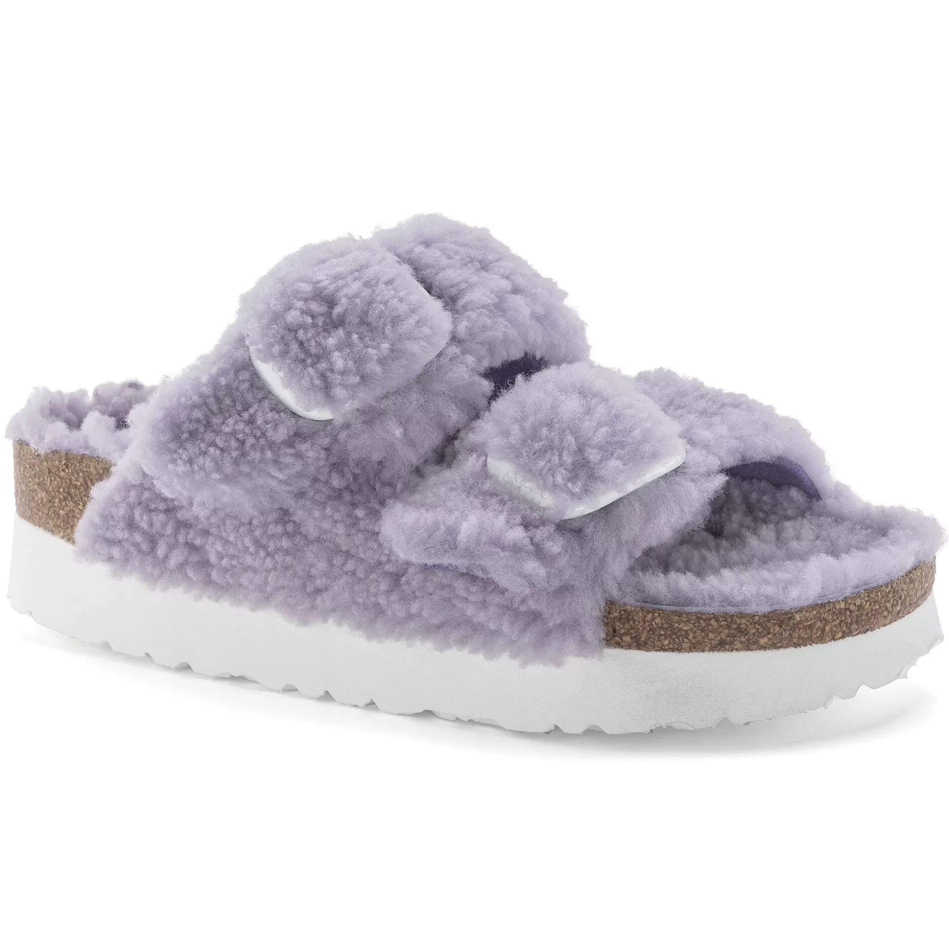 Birkenstock Arizona Big Buckle Lammeskind^Damer Plateau