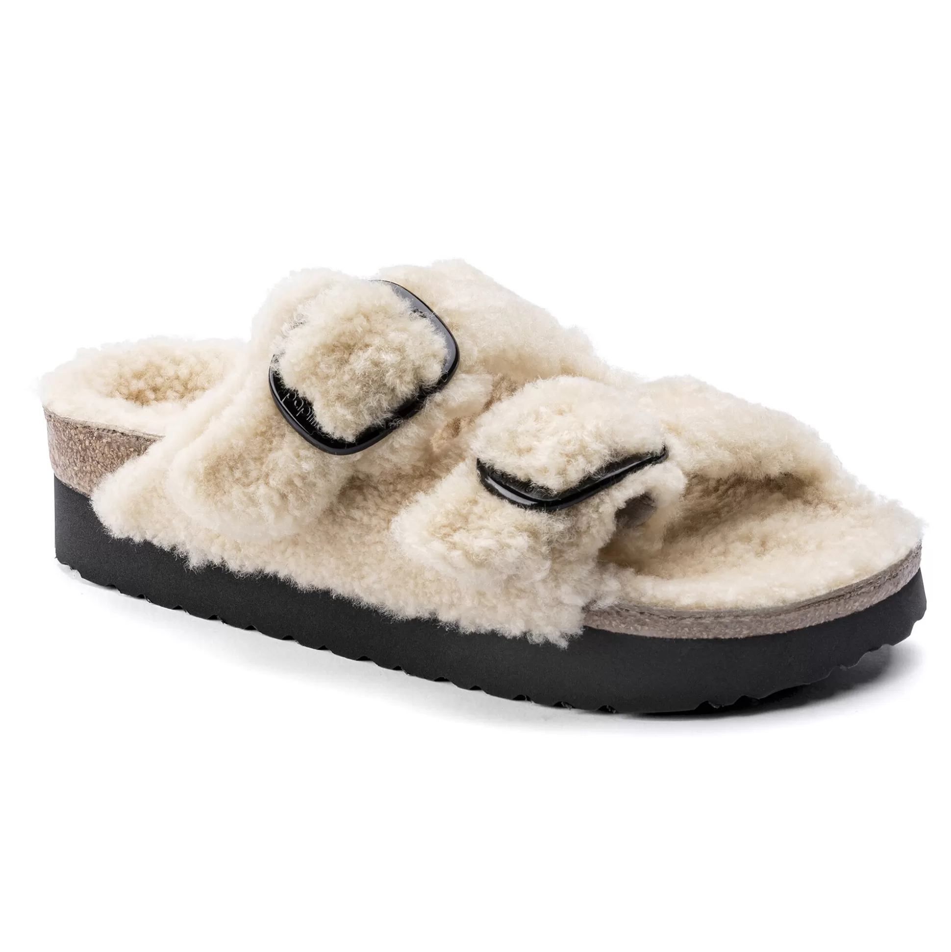 Birkenstock Arizona Big Buckle Lammeskind^Damer Plateau