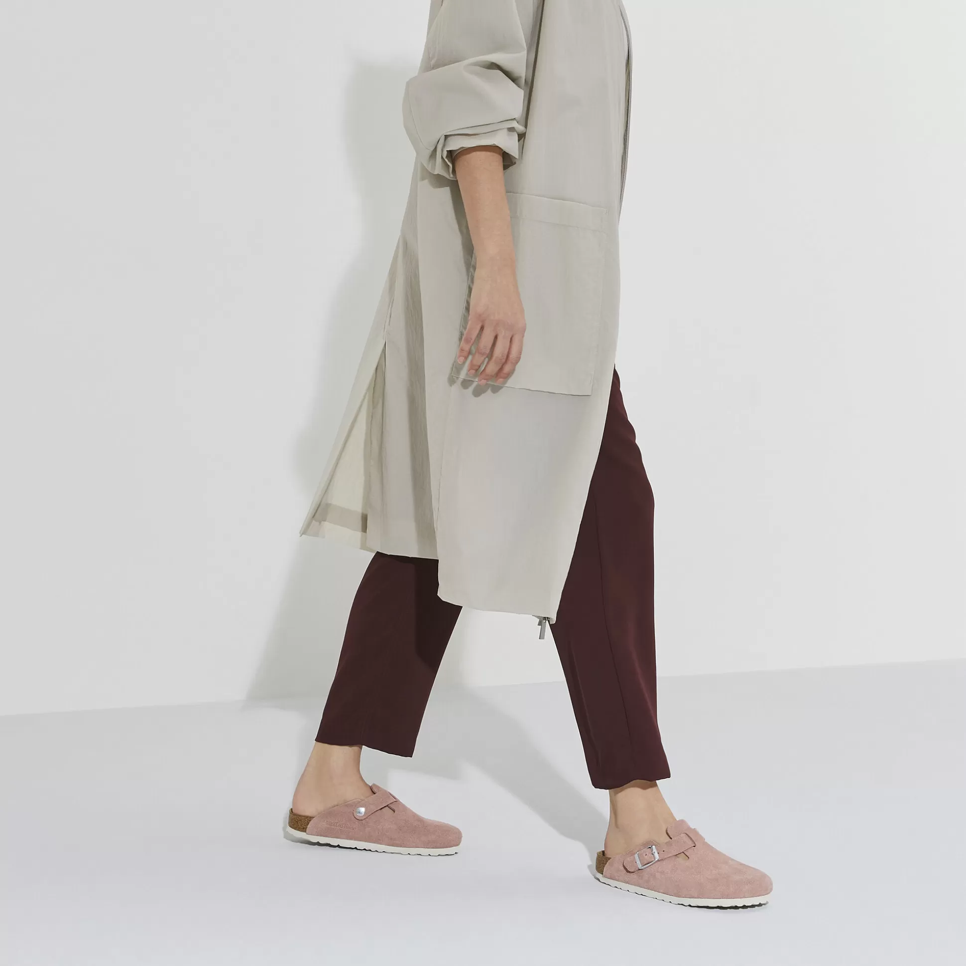 Birkenstock Boston Blod Fodseng^Damer Clogs